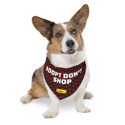 Adopt Dont Shop, Pet Bandana Collar